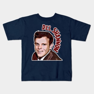 Del Shannon Retro Styled Tribute Artwork Kids T-Shirt